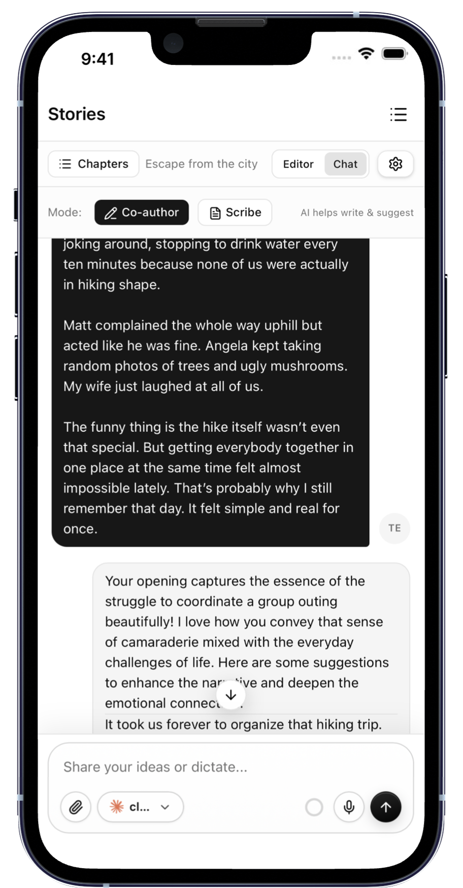 Archiva stories on phone